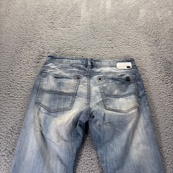 Buffalo David Bitton Light Blue Slim Straight Jeans - Picture 5 of 9